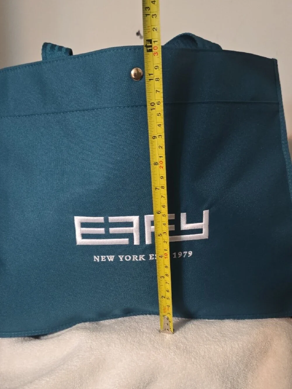 Effy Teal Logo Messenger Tote Bag